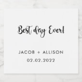 日最高の々エレガントな結婚式のビールワイン ビールラベル (シングルラベル)