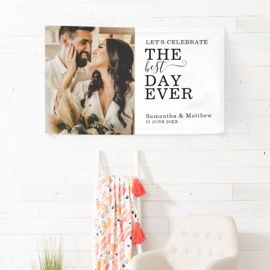 日最高のの写結婚真 横断幕 (インサイチュ)