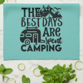 日最高のはキャンプに費やされる キッチンタオル (折り畳み)