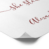 日最高のフローラの日結婚Yes日の記号 ポスター (角)