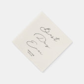 日最高の付きウェディングレセプションカクテルナプキン スタンダードカクテルナプキン (角)