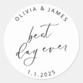 日最高の刻シール ラウンドシール (正面)