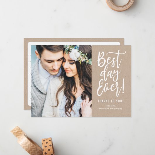 日最高の刻Kraftありがとうノートカード ノートカード (正面/裏面インサイチュ)