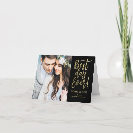 日最高の前の編集可能なカラーサンキューカード サンキューカード (正面)