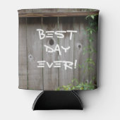 日最高の前！パーソナライズされた結婚式の引き出物 缶クーラー (正面)