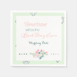 日最高の前（リハーサルディナー） スタンダードカクテルナプキン