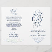 日最高の前、式の折り畳み式のプ結婚ログラム (正面)