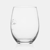 日最高の常ミニマルなクリーンシンプル結婚式 ステムなしワイングラス (左)