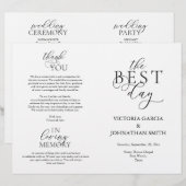 日最高の式結婚折畳み式 (正面/裏面)