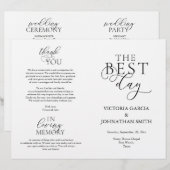 日最高の式結婚折畳み式 (正面/裏面)