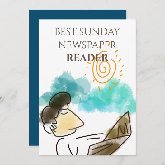 日最高の日新聞リーダー父の日 シーズンカード (正面/裏面)