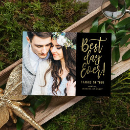 日最高の日編集可能カラーサンキューノートカード ノートカード