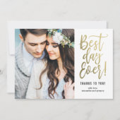 日最高の日編集可能カラーサンキューノートカード ノートカード (正面)