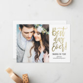 日最高の日編集可能カラーサンキューノートカード ノートカード (正面/裏面インサイチュ)