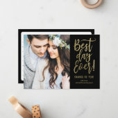 日最高の日編集可能カラーサンキューノートカード ノートカード (正面/裏面インサイチュ)