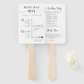 日最高の時のラ結婚ムラインプログラムファン ハンドファン (正面&裏面)