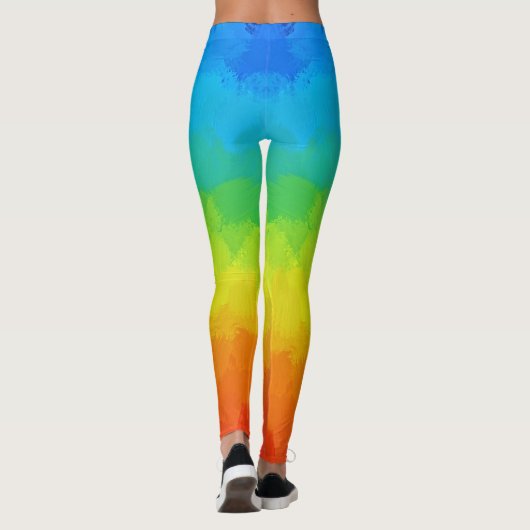 日最高の本衣服用の水彩レギンス レギンス (裏面)