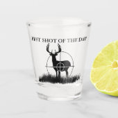 日最高の狩りのショットおもしろい ショットグラス (正面)