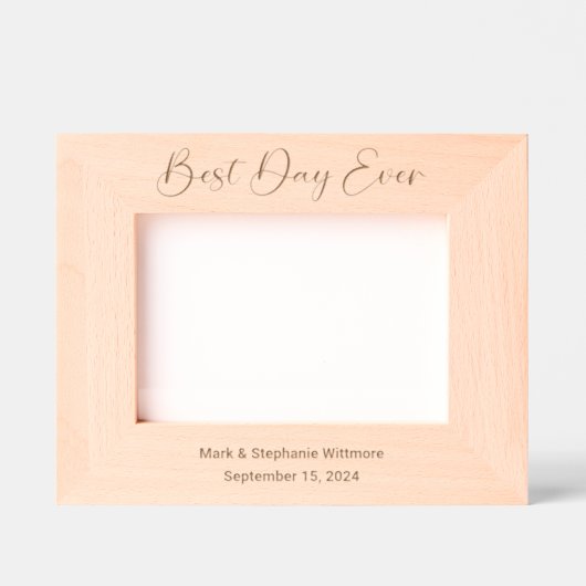 日最高の間7 x 5カスタマイズ可能なフォトフレーム写真 レーザー彫刻フレーム (正面)