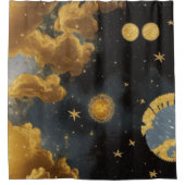 日月シャワーカーテン シャワーカーテン (正面)
