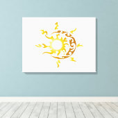 日月 キャンバスプリント (インサイチュ (ウッドフロア))