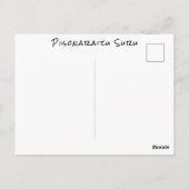 日本おもしろいから来たリスかわいい動物たちこんにちは ポストカード (裏面)