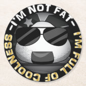 日本おもしろいのリボール ラウンドペーパーコースター (正面)