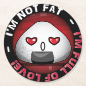 日本おもしろいのリボール ラウンドペーパーコースター (正面)