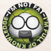 日本おもしろいのリボール ラウンドペーパーコースター (正面)