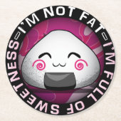 日本おもしろいのリボール ラウンドペーパーコースター (正面)