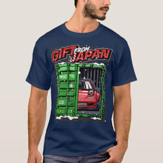日本からのクリスマスギフトMX5ミアタTシャツ Tシャツ
