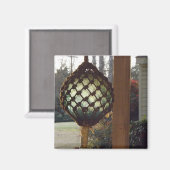 日本から届いたガラスボール マグネット (正面/裏面)