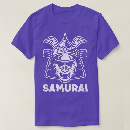 日本から来た侍の鎧、名誉の戦士 Tシャツ (デザイン正面)