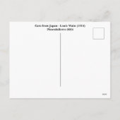 日本から来た猫たち – ルイ・ワイン シーズンポストカード (裏面)