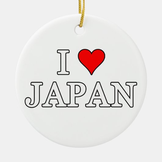 日本が大好き セラミックオーナメント (正面)