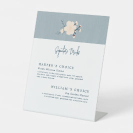 日本さくらんぼの花のシグネチャードリンク結婚ズ 台座サイン