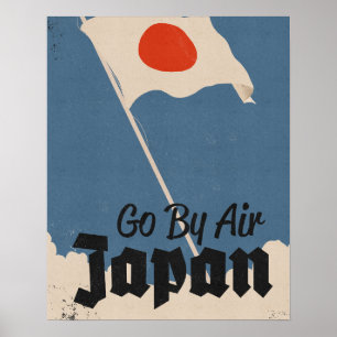 日本で航空旅行 ポスター