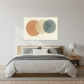 日本とボー抽象芸術の円の重なりアート キャンバスプリント