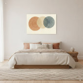 日本とボー抽象芸術の円の重なりアート キャンバスプリント