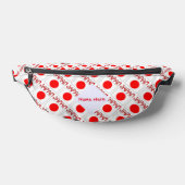 日本と国旗の赤日本のの個人用設定 ファニーパック (レイダウン)