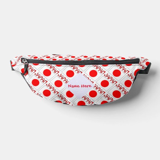 日本と国旗の赤日本のの個人用設定 ファニーパック (レイダウン)