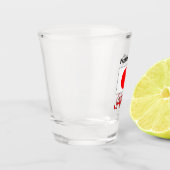 日本と日本のお名前の付いた旗 ショットグラス (左)