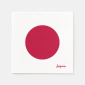 日本と日本の国旗のパーティーファッション/スポーツファン スタンダードカクテルナプキン (正面)