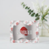 日本なびく国旗 ポストカード (スタンド正面)