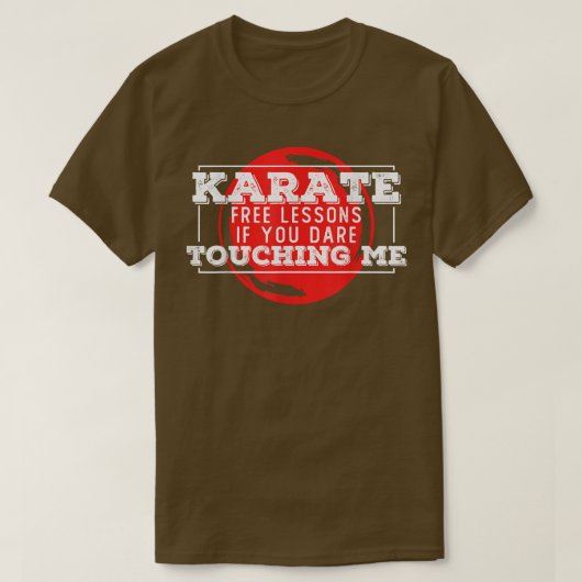 日本に触れもしる空手無料レッスン Tシャツ (デザイン正面)