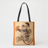 日本のおとぎ話ザタングカットスパロープリント トートバッグ (正面)