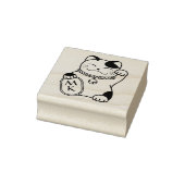 日本のおまねきねこ、まねきねこ - モノグラム ラバースタンプ (スタンプ)