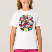 日本のお絵かきアート Tシャツ (正面)