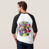 日本のお絵かきアート Tシャツ (裏面フル)