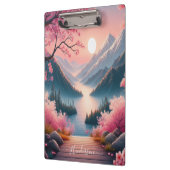 日本のお花見山林風景 クリップボード (左)